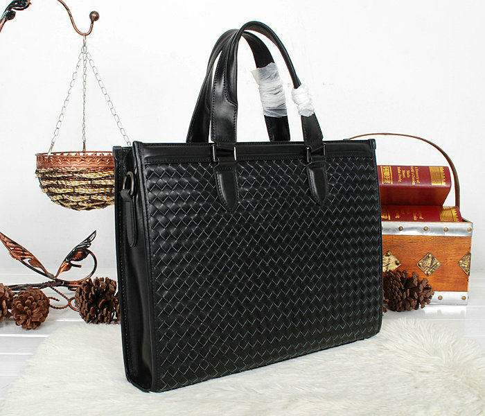 Bottega Veneta intrecciato VN briefcase 52225 black